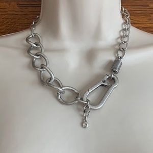 CAbi Swagger Necklace, New. Stylish short chunky silver necklace .
